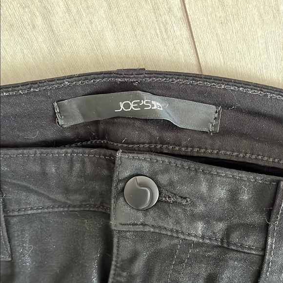 JOE’S JEANS Jet Black Coated Skinny Ankle Jeans, Size 30 - Picture 2 of 15